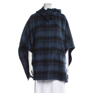 Coach Plaid Poncho